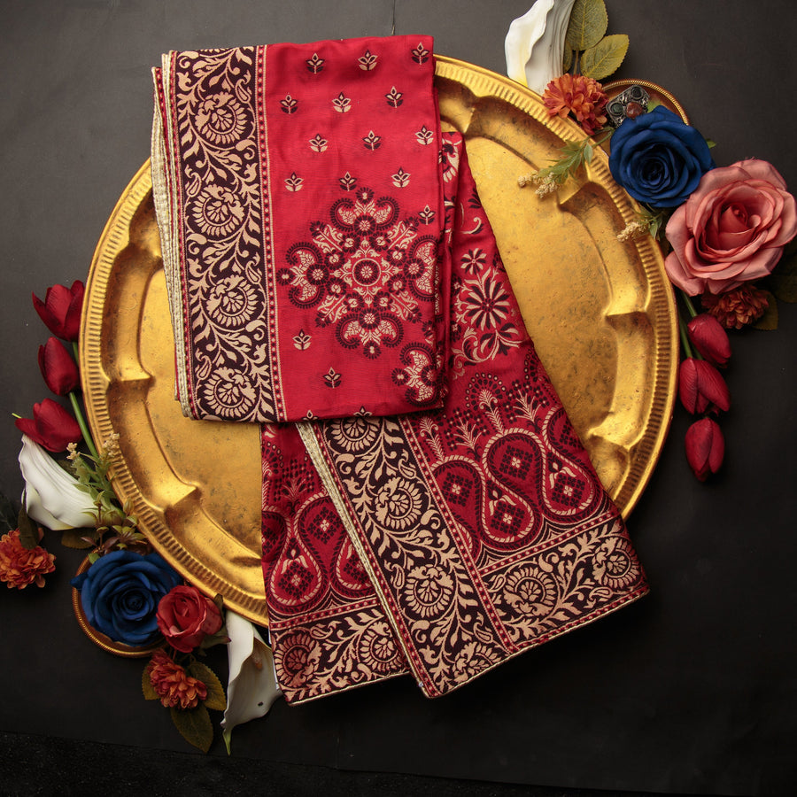 Pure Matka Silk Jacquard-FBDY0002924 - Tasneem Fabrics