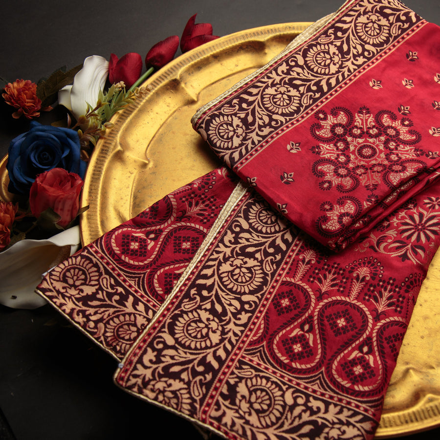 Pure Matka Silk Jacquard-FBDY0002924 - Tasneem Fabrics
