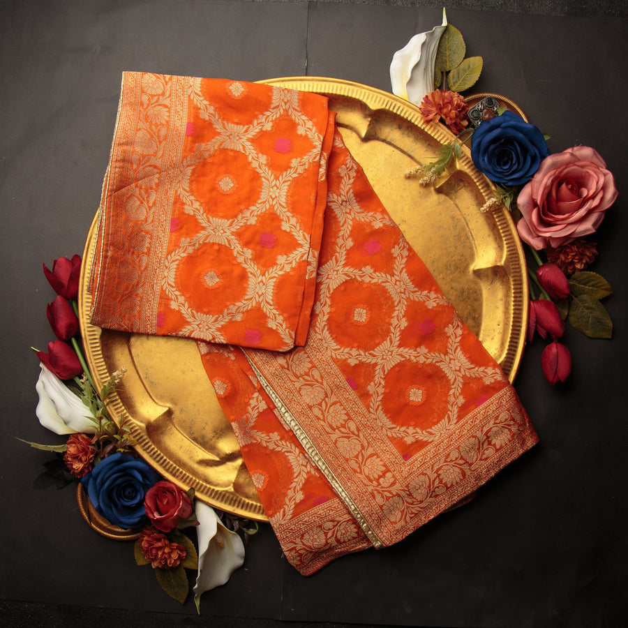 Pure Organza Jacquard-FBDY0002732 - Tasneem Fabrics