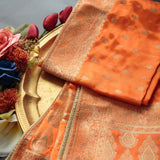 Tasneem Fabrics Women's Pure Gaji Silk Jacquard Dupatta - FBDY0002604