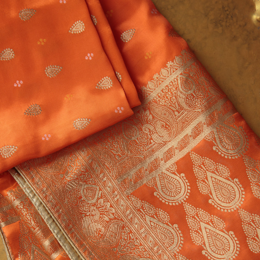 Tasneem Fabrics Women's Pure Gaji Silk Jacquard Dupatta - FBDY0002604