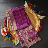 Tasneem Fabrics Women's Pure Gaji Silk Jacquard Dupatta - FBDY0002598
