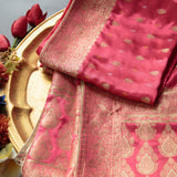 Tasneem Fabrics Women's Pure Gaji Silk Jacquard Dupatta - FBDY0002605