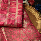 Tasneem Fabrics Women's Pure Gaji Silk Jacquard Dupatta - FBDY0002516
