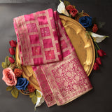 Tasneem Fabrics Women's Pure Gaji Silk Jacquard Dupatta - FBDY0002515