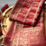 Tasneem Fabrics Women's Pure Gaji Silk Jacquard Dupatta - FBDY0002513