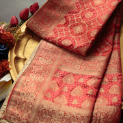 Tasneem Fabrics Women's Pure Gaji Silk Jacquard Dupatta - FBDY0002543