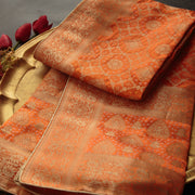 Tasneem Fabrics Women's Pure Gaji Silk Jacquard Dupatta - FBDY0002544