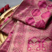 Tasneem Fabrics Women's Pure Gaji Silk Jacquard Dupatta - FBDY0002684