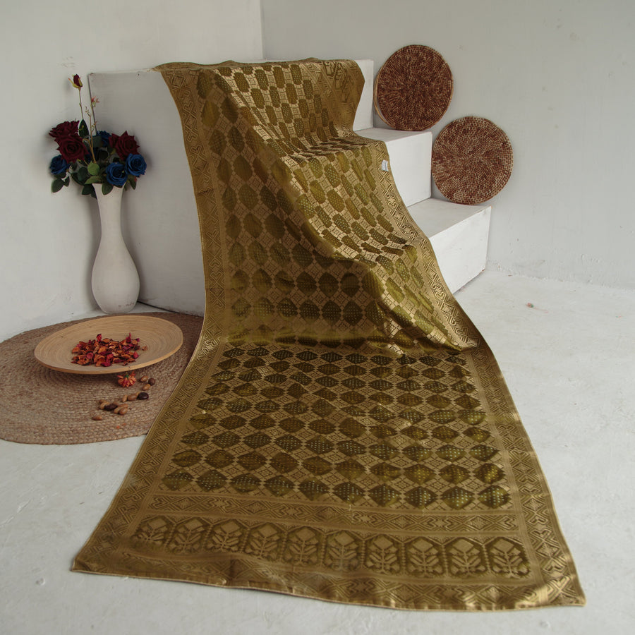 Tasneem Fabrics Women's Pure Gaji Silk Jacquard Dupatta - FBDY0002688