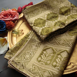 Tasneem Fabrics Women's Pure Gaji Silk Jacquard Dupatta - FBDY0002688