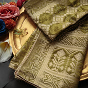 Tasneem Fabrics Women's Pure Gaji Silk Jacquard Dupatta - FBDY0002688