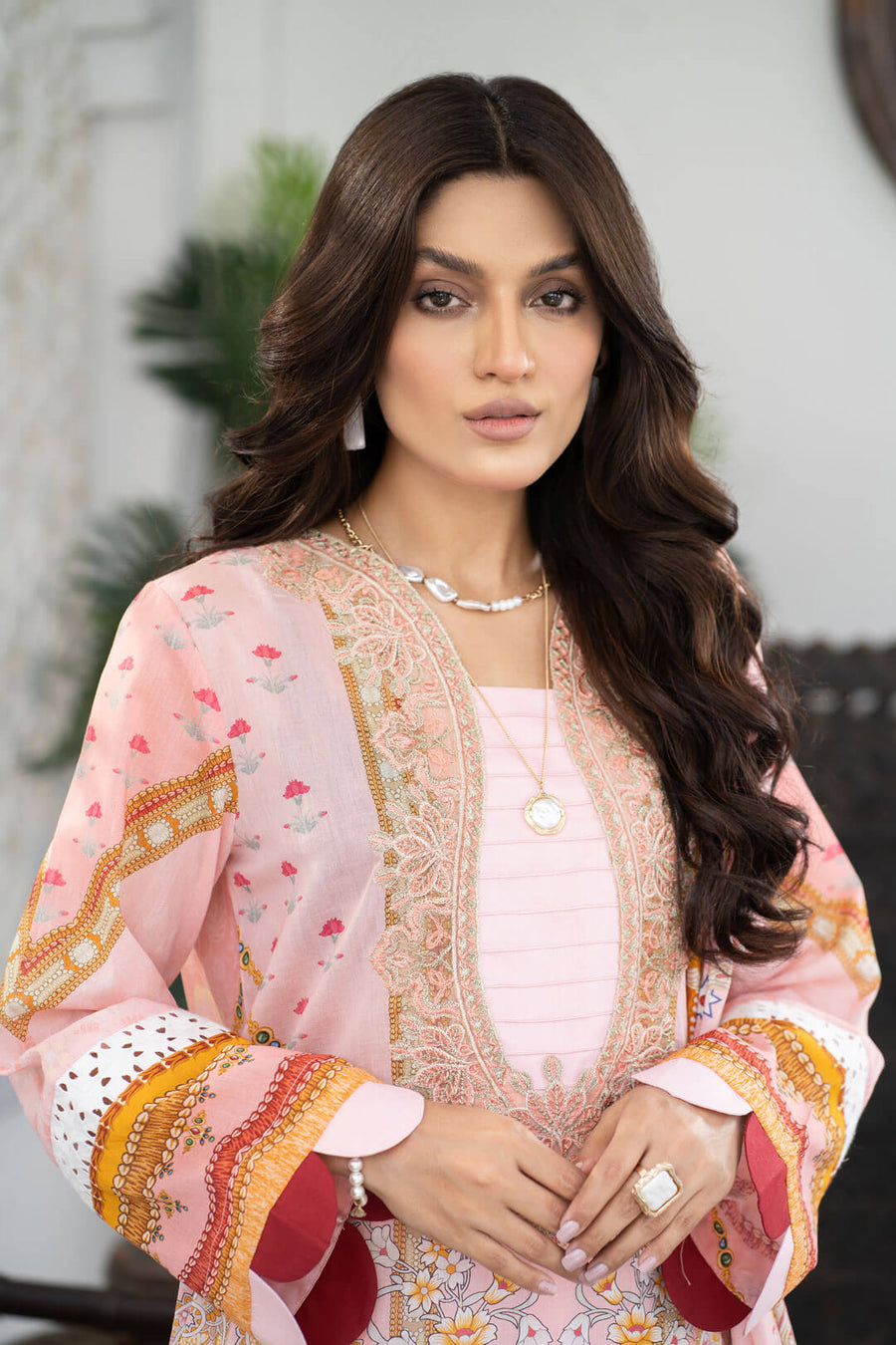 Noorangi Shaad Digital Printed Lawn Unstitched 3Pc Suit - MarJaan