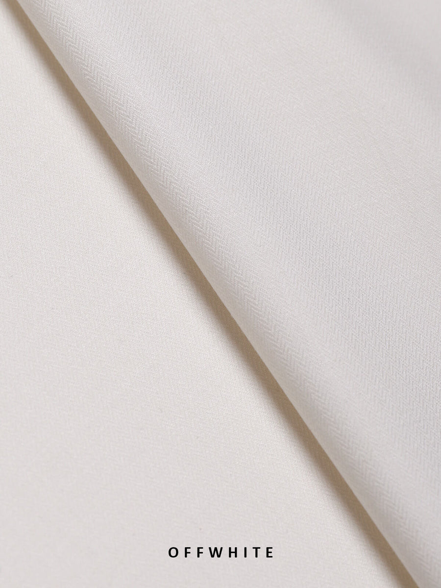 Safeer by edenrobe Men’s Blended Fabric For Summer EMUB21-GEM Off White - FaisalFabrics.pk