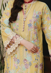 KAHF Premium Embroidered Luxury Lawn Unstitched 3Pc Suit KLC-02B