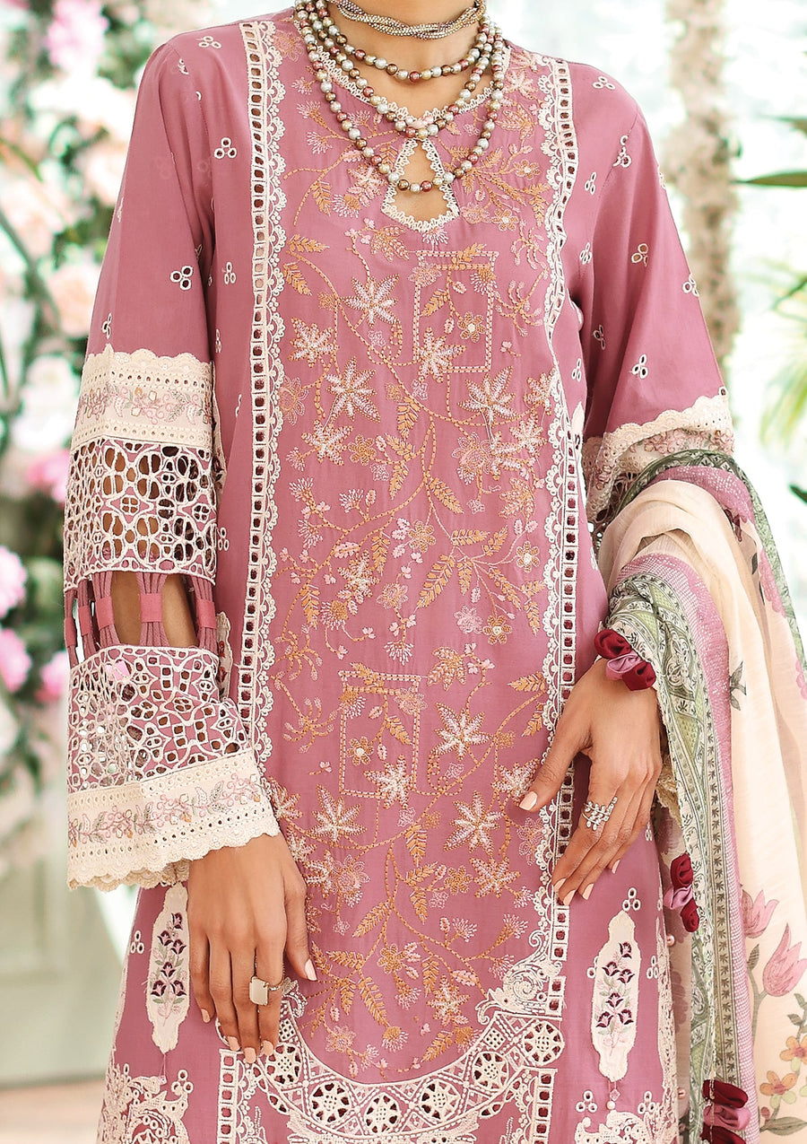 KAHF Premium Embroidered Luxury Lawn Unstitched 3Pc Suit KLC-01B