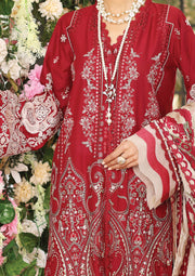 KAHF Premium Embroidered Luxury Lawn Unstitched 3Pc Suit KLC-09A