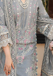 KAHF Premium Embroidered Luxury Lawn Unstitched 3Pc Suit KLC-08