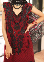 KAHF Premium Embroidered Luxury Lawn Unstitched 3Pc Suit KLC-06