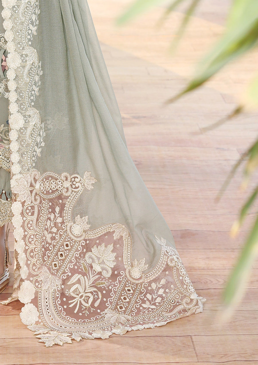 KAHF Premium Embroidered Luxury Lawn Unstitched 3Pc Suit KLC-02A
