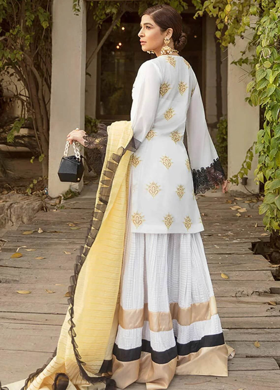 Saira Rizwan Embroidered Lawn Suit Unstitched 3 Piece SR-07 Gumaan - FaisalFabrics.pk