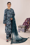 Sheen by Alizeh Fashion Printed Lawn Unstitched 3Pc Suit - SEA MIST