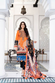 Noorangi Shaad Digital Printed Lawn Unstitched 3Pc Suit - Shafaq