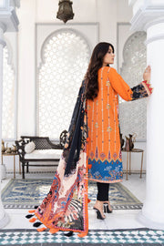 Noorangi Shaad Digital Printed Lawn Unstitched 3Pc Suit - Shafaq