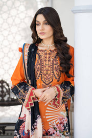 Noorangi Shaad Digital Printed Lawn Unstitched 3Pc Suit - Shafaq