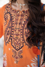 Noorangi Shaad Digital Printed Lawn Unstitched 3Pc Suit - Shafaq