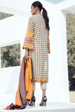 Alkaram Spring Summer Vol-01 Embroidered Lawn 3pc Suit SS-11-21-Cream - FaisalFabrics.pk