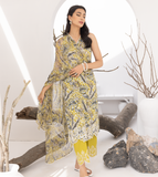 Puri Fabrics Flora Printed & Embroidered Swiss Lawn 3 Piece Suit D-03