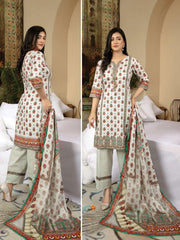Al Kareem Zoha Printed Lawn Collection'21 Unstitched 3 Piece Suit D-10 - FaisalFabrics.pk